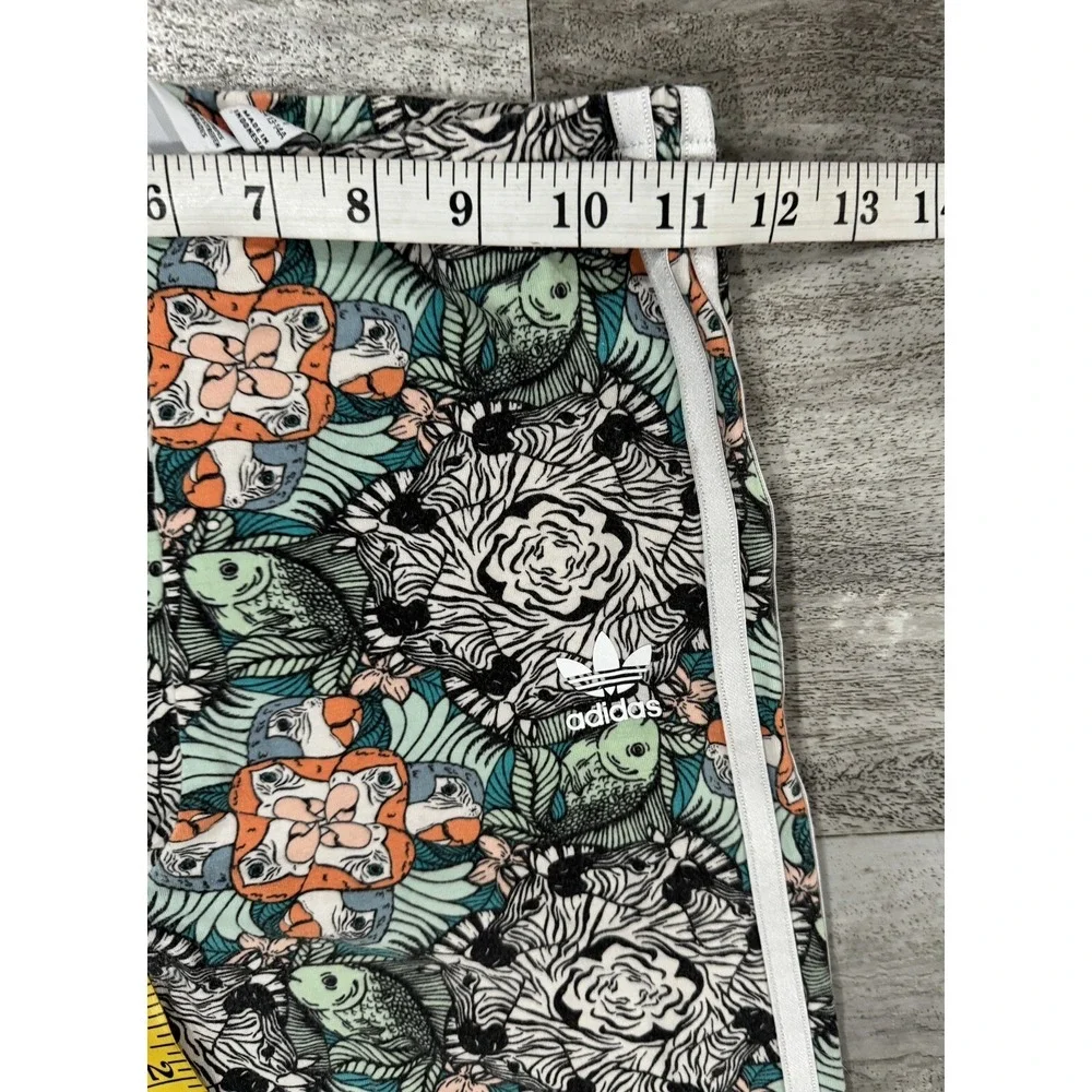 ADIDAS Jungle Tropical Parrot Zebra Print Track Jacket & Pants Set Girl L 13-14Y